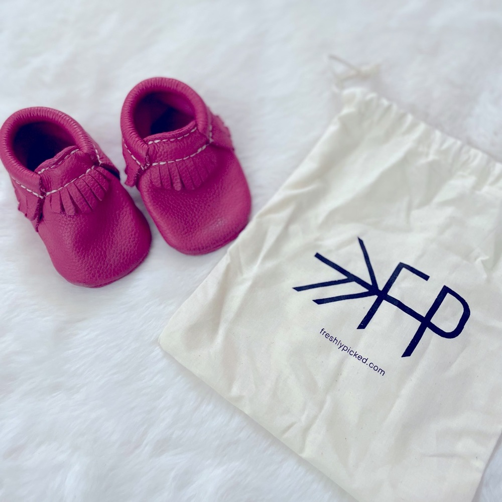 Hot Pink Freshly Picked Moccasins